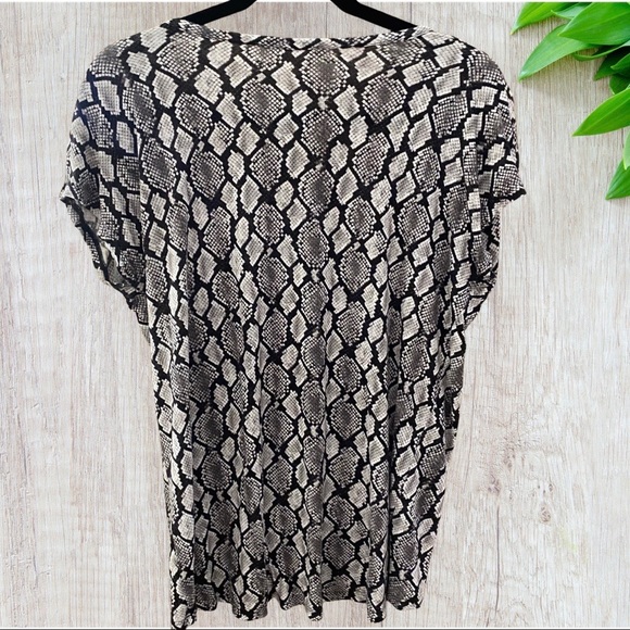 Michael Kors Snakeskin Top - M - Picture 2 of 4